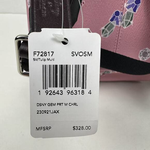 Coach Disney X Coach Mini Charlie Backpack With Snow White IN Tulip Multi F72817 - Picture 8 of 12